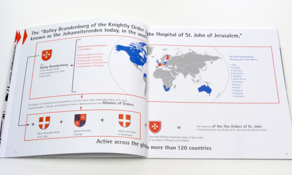 „The Johanniter“ 46 Seiten, Format 21x21 cm - Englische Version